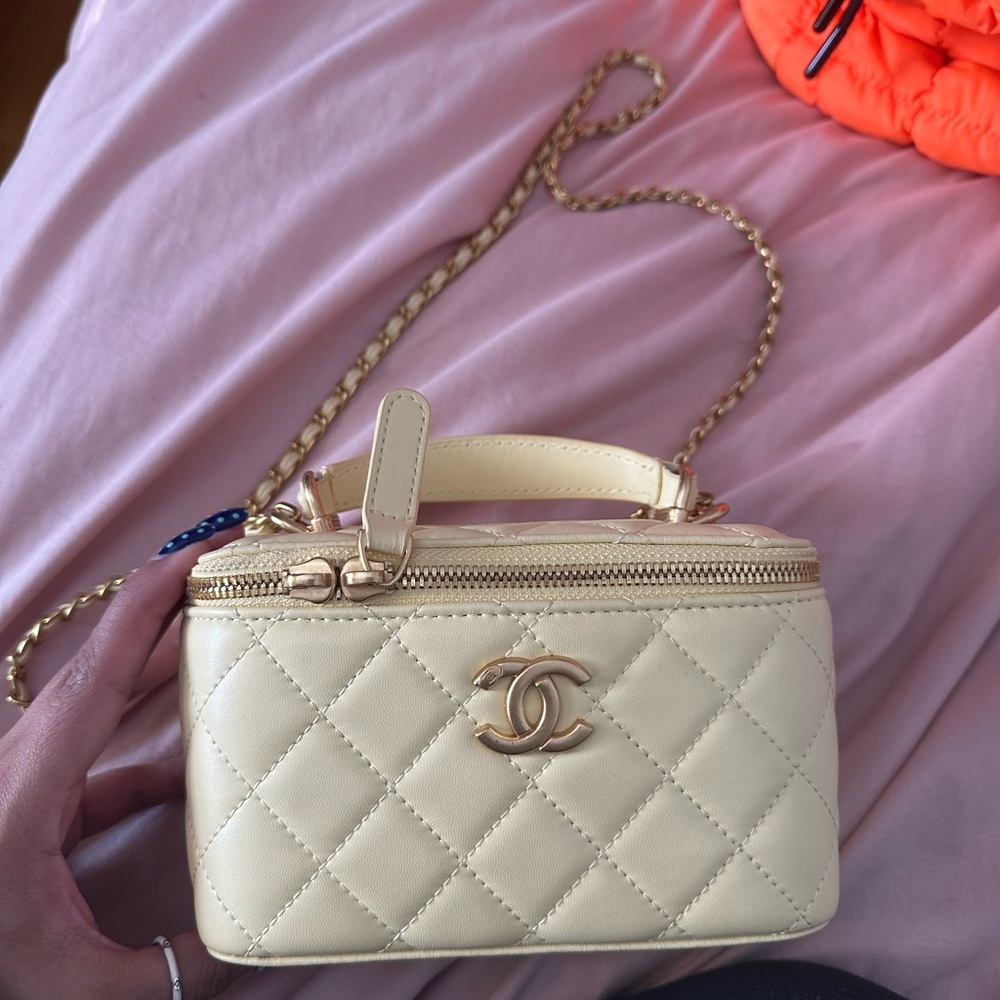 Chanel Cream Quilted Women's Bag